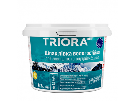 Шпаклевка фасадная влагостойкая Triora (1,5 кг)