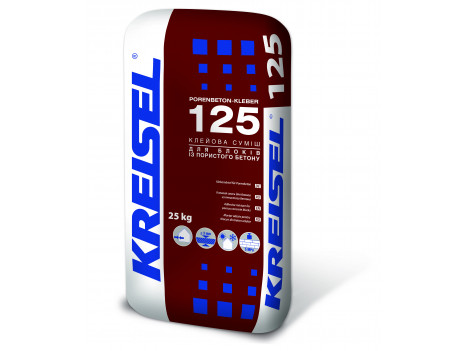 Кладочна суміш для пористих та силікатних блоків Kreisel 125 (25 кг)