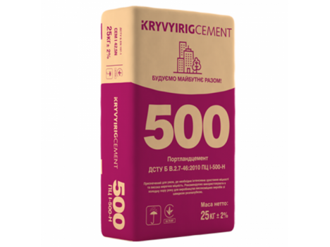 Цемент Kryvyi Rig Cement ПЦ II/А-Ш-500 (25 кг) Кривой Рог