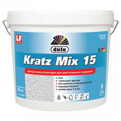 Декоративная штукатурка "барашек" 1,5 мм Dufa Kratz Mix К15 (25 кг)