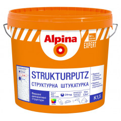Декоративная штукатурка "барашек" 1,5 мм Alpina Expert Strukturputz K15 (25 кг)