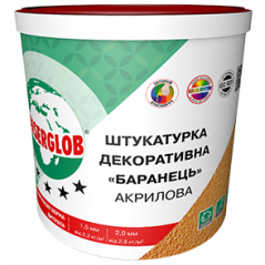 Декоративна штукатурка "баранець" 1,5 мм Anserglob (25 кг) акрилова