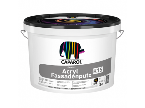 Штукатурка фасадна акрилова Capatect Acryl Fassadenputz K15 TR (25 кг) прозора