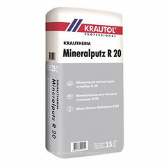 Декоративна штукатурка "короїд" 2 мм Krautol Mineralputz R20 LG (25 кг)
