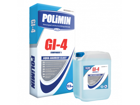 Гидроизоляционная смесь Polimin GI-4 двухкомпонентная эластичная