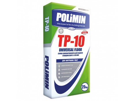 Самовыравнивающаяся смесь (3-100 мм) Polimin TP-10 (25 кг)