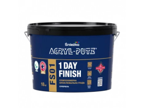 Шпатлевка финишная Sniezka Acryl Putz FS01 1 DAY FINISH (18 кг) супербелая