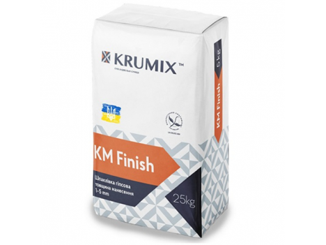 Шпаклевка гипсовая финишная KRUMIX Finish (25 кг)