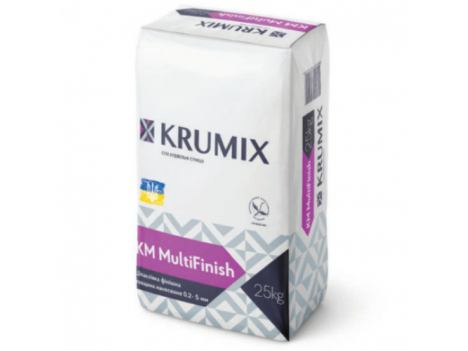 Шпаклевка гипсовая финишная KRUMIX MultiFinish (25 кг)