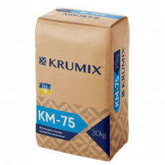 Штукатурка гипсовая машинная KRUMIX KM-75 (30 кг)