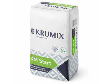 Штукатурка гипсова стартовая KRUMIX Start (25 кг)