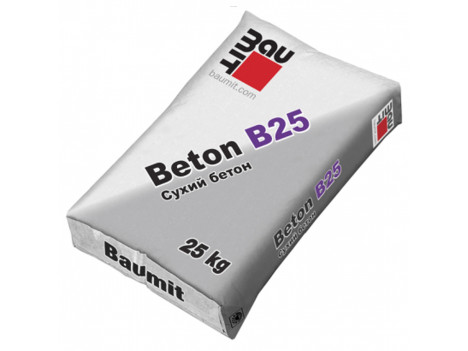 Бетонная смесь Baumit Beton B25 (50-150 мм) М300 (25 кг)