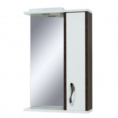 Зеркало для ванной Сансервис Sirius 55 со шкафчиком винтаж-темный